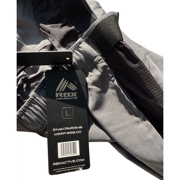 RBX NWT Mens Large Training Shorts 7" Inseam Lightweight Moisture-Wicking Quick- - Picture 13 of 16